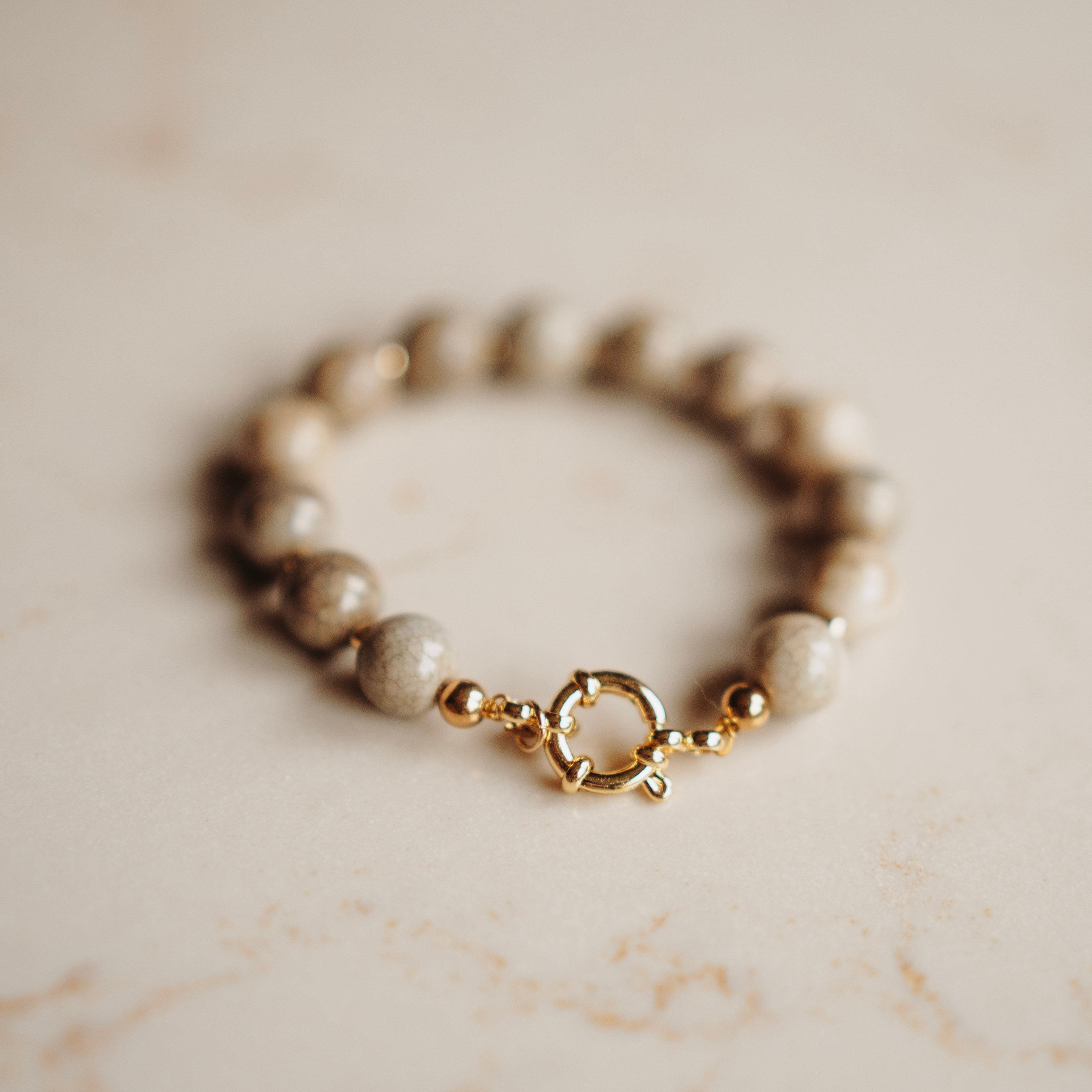 Armband Neeltje - terra beige