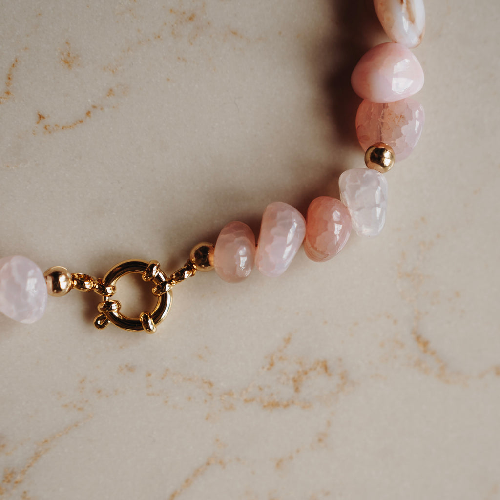 Collier Edelsteen Agaat  - Maureen