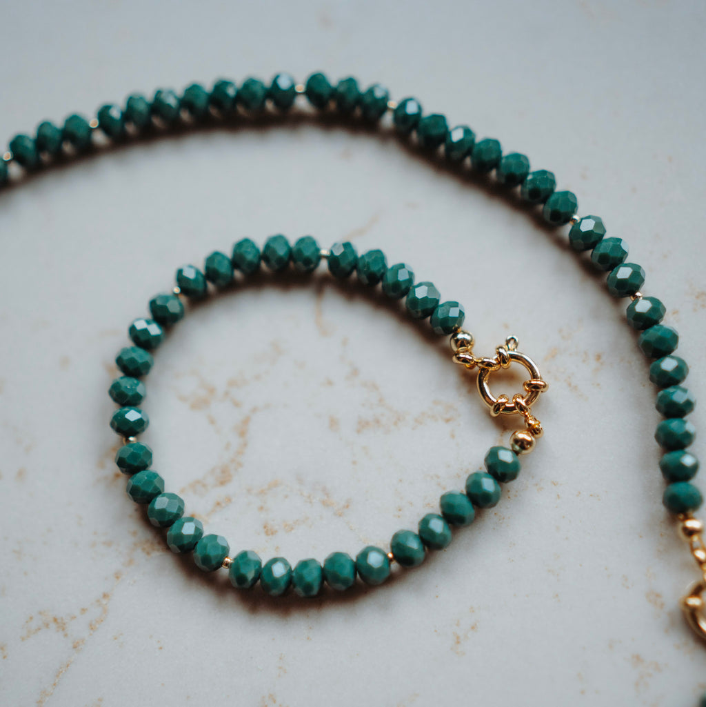 Armband Kylie - Zeegroen