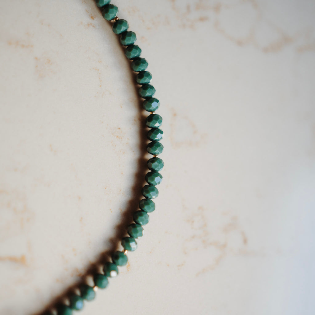 Collier Kylie - zeegroen