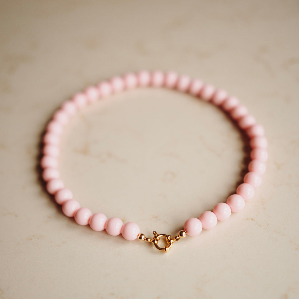 Collier Lotje – Rond Babyroze