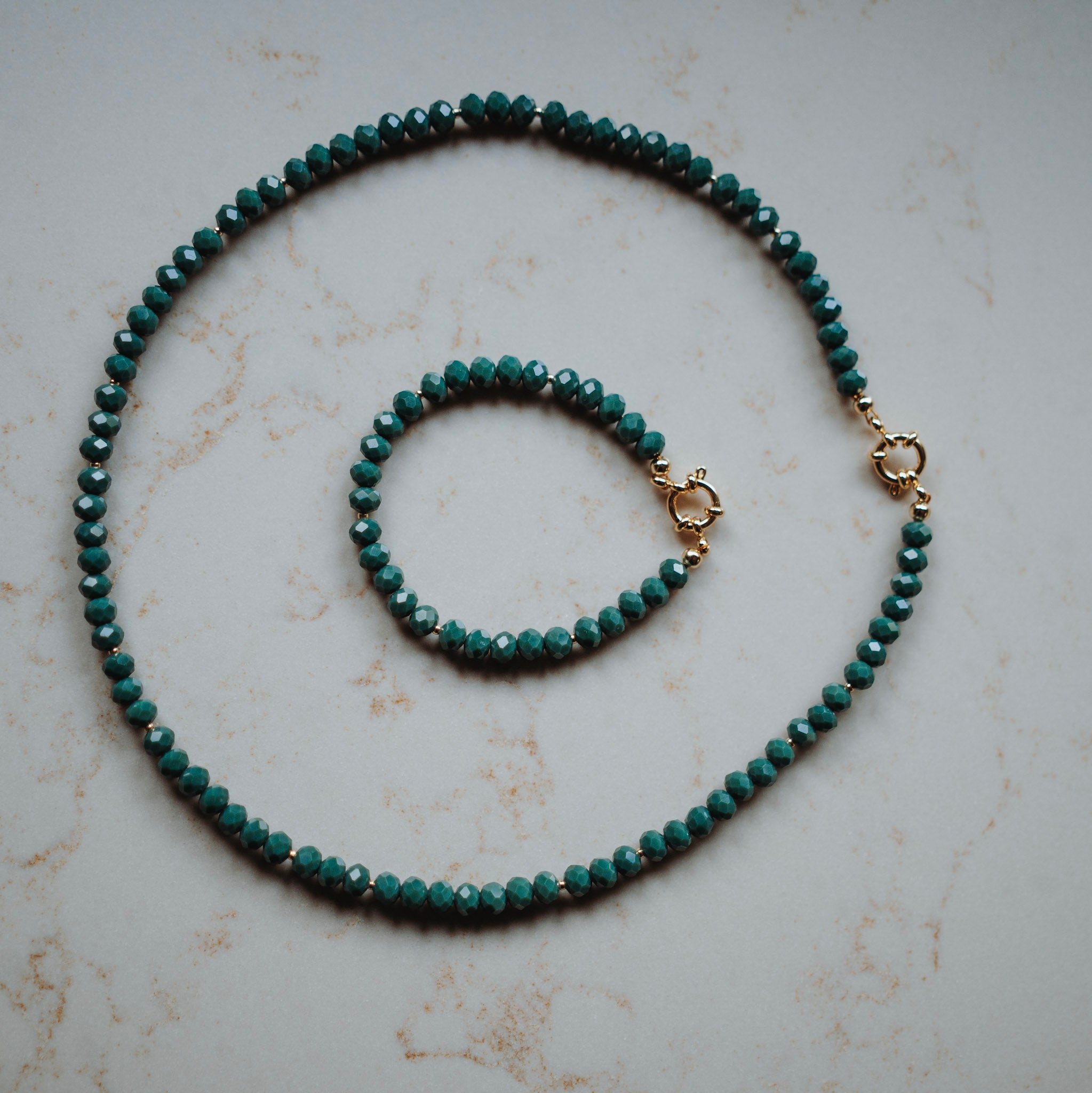 Collier Kylie - zeegroen