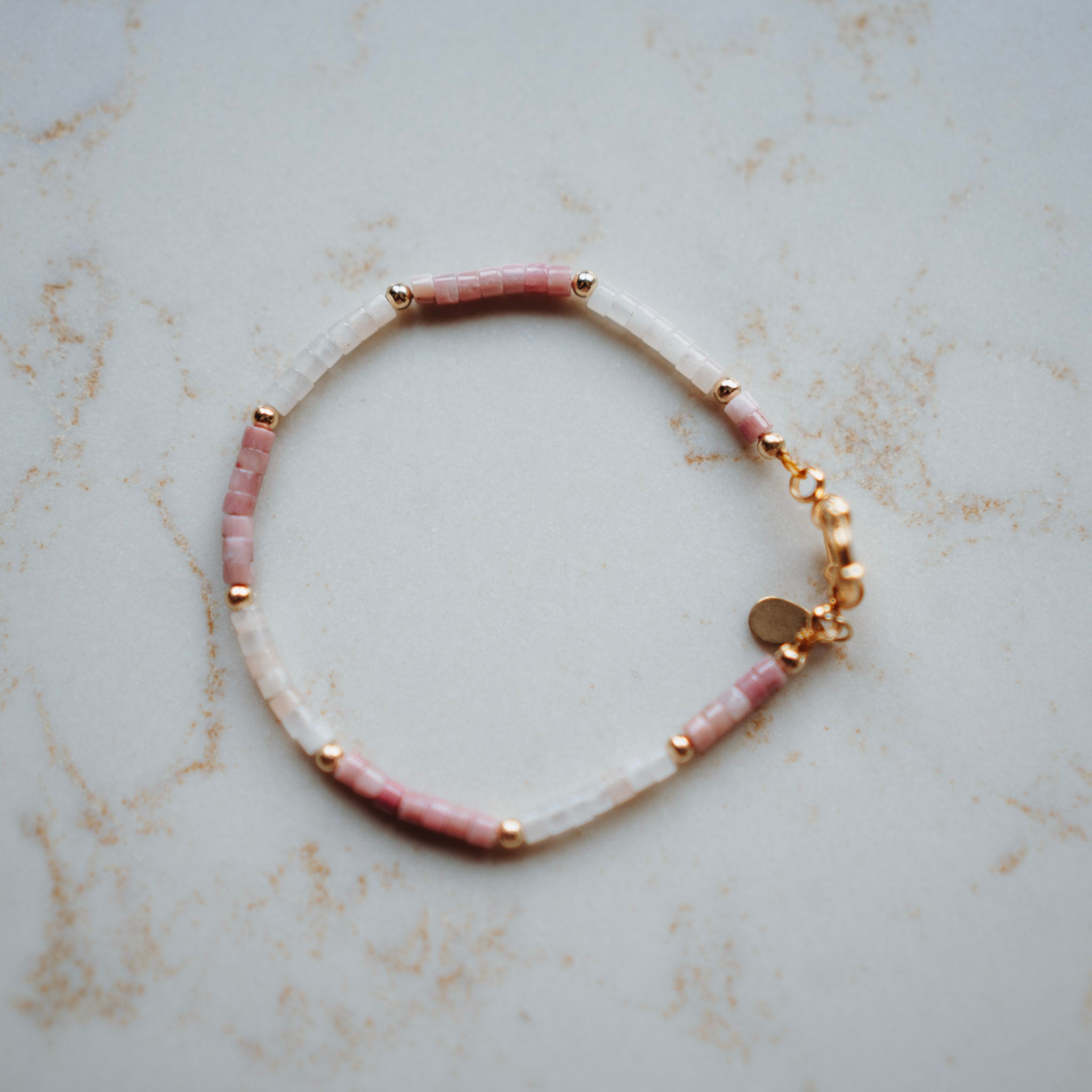 Armband Marrigje - Rhodoniet & Aventurijn
