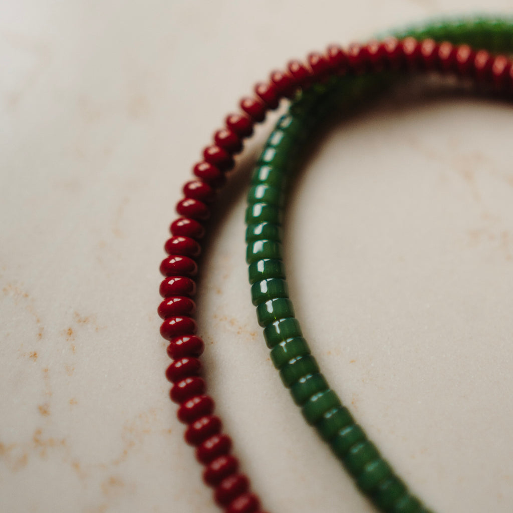 Collier Rosie - Disc Wijnrood