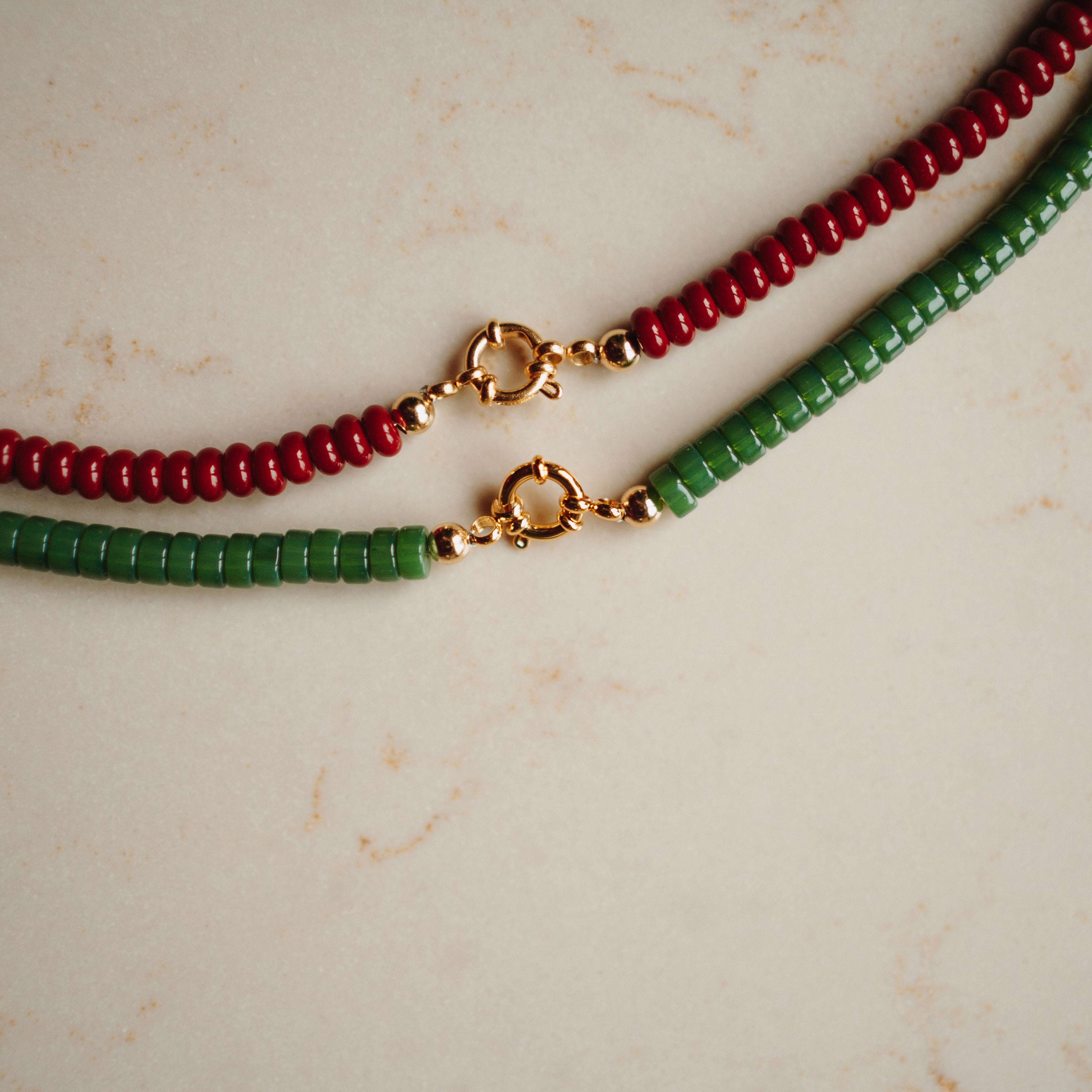 Collier Rosie - Disc Wijnrood
