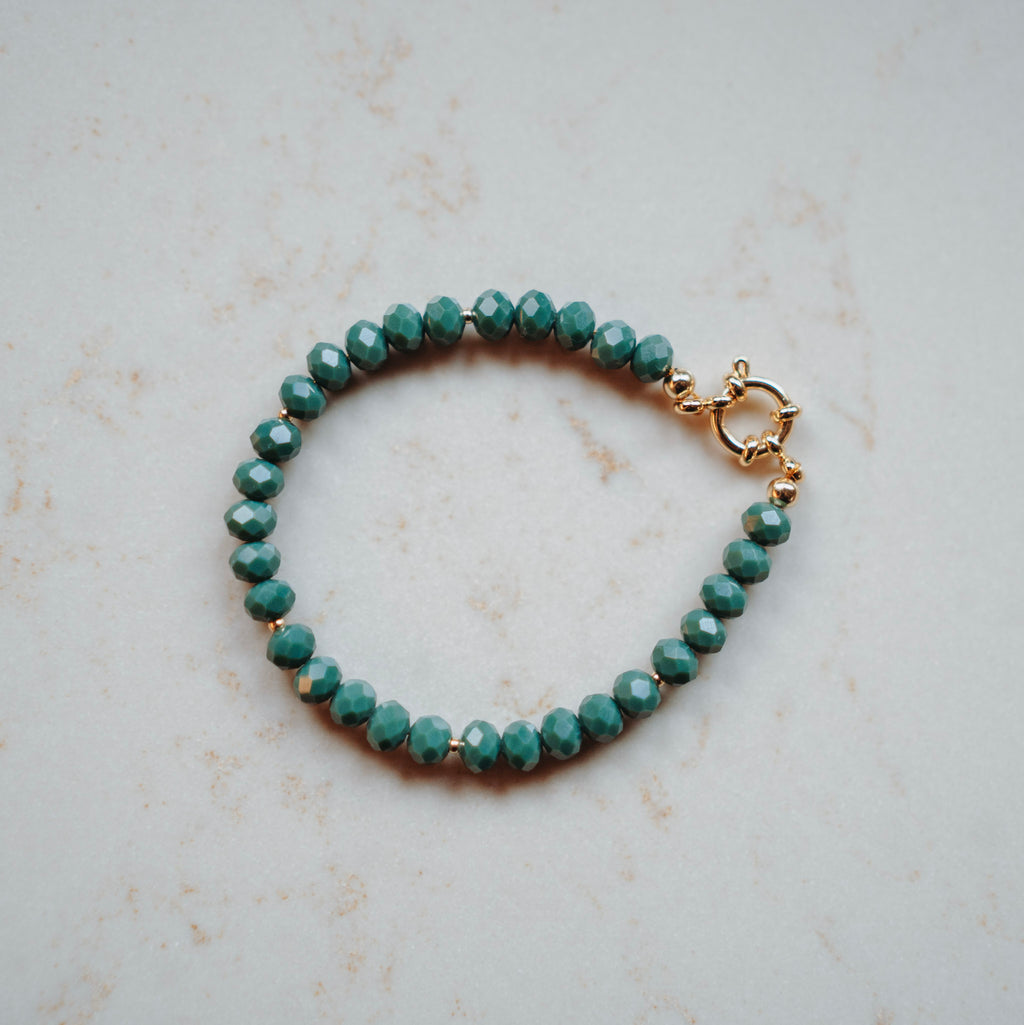 Armband Kylie - Zeegroen