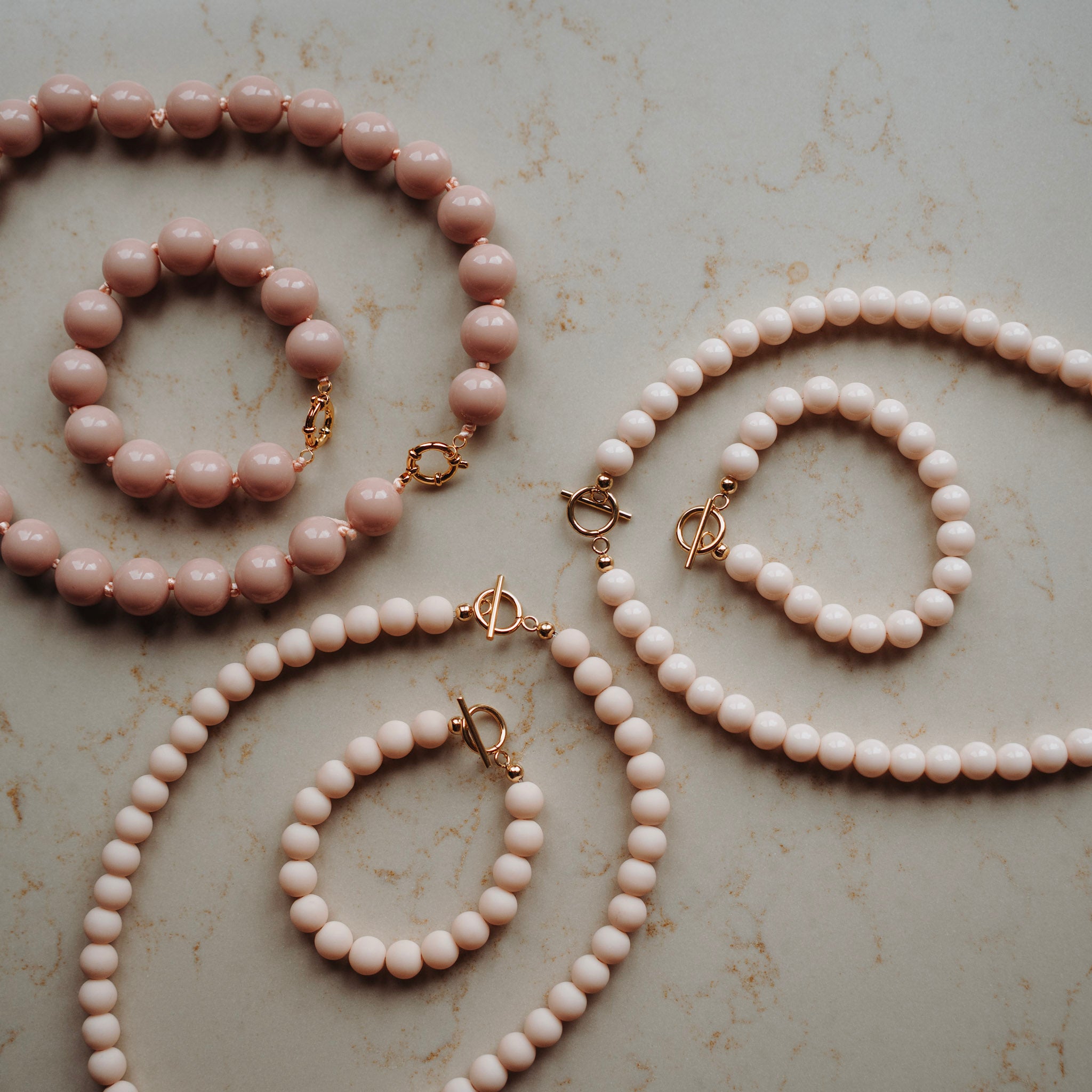 Collier Kaatje - nude glans