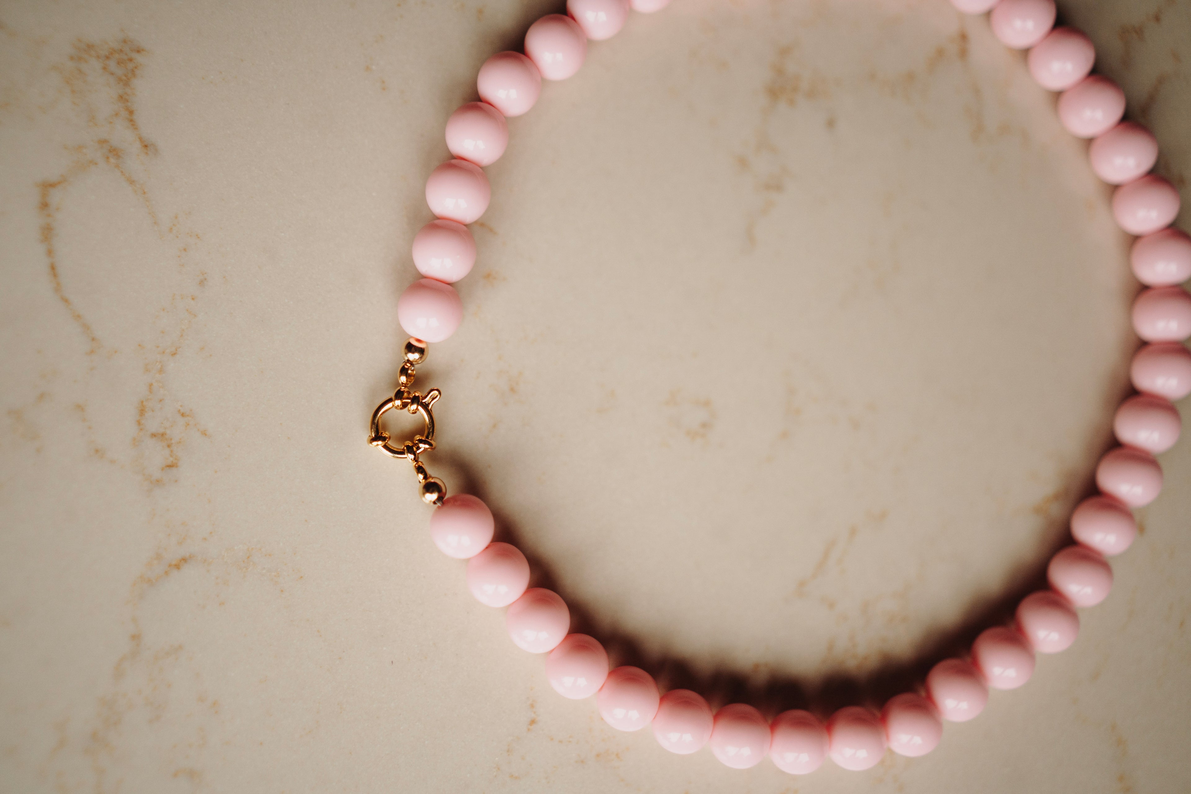 Collier Lotje – Rond Babyroze