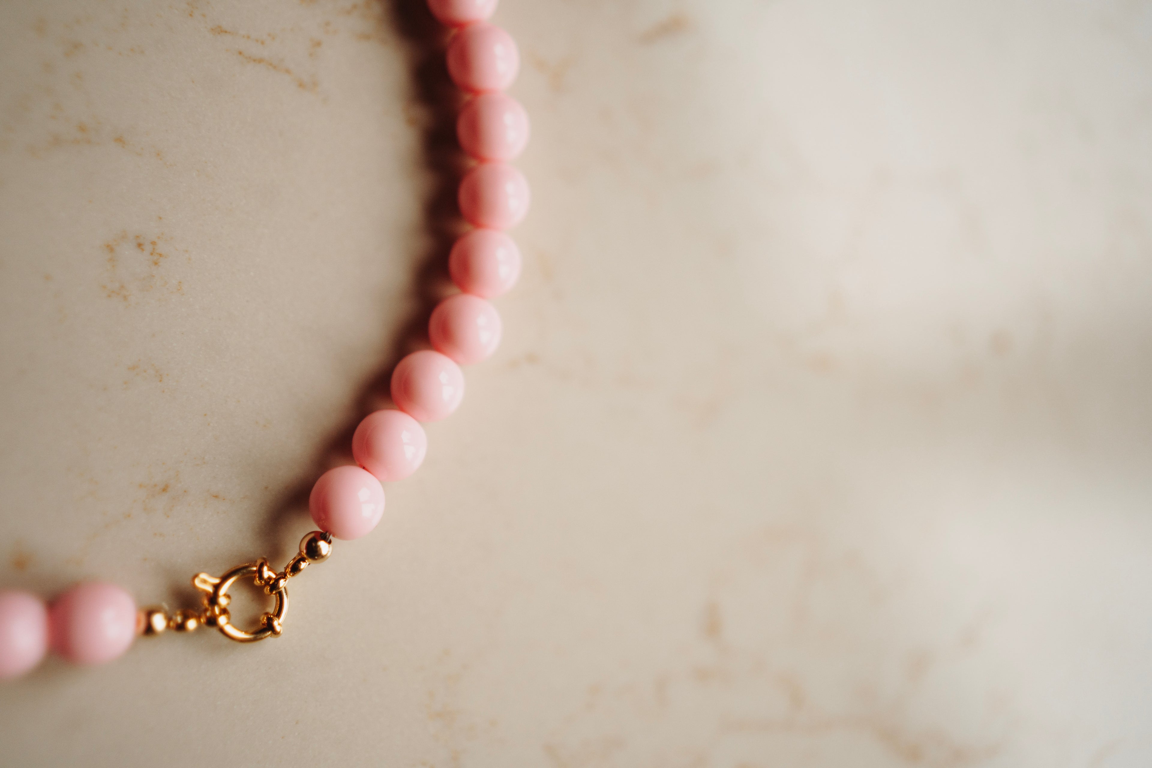 Collier Lotje – Rond Babyroze
