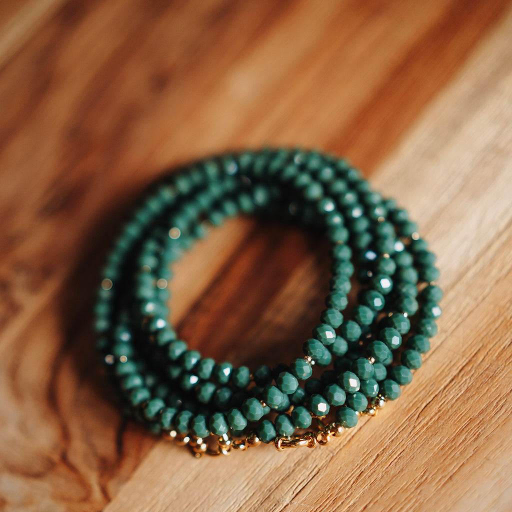 Collier Kylie - zeegroen