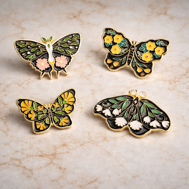 Broche iris - Vlinder