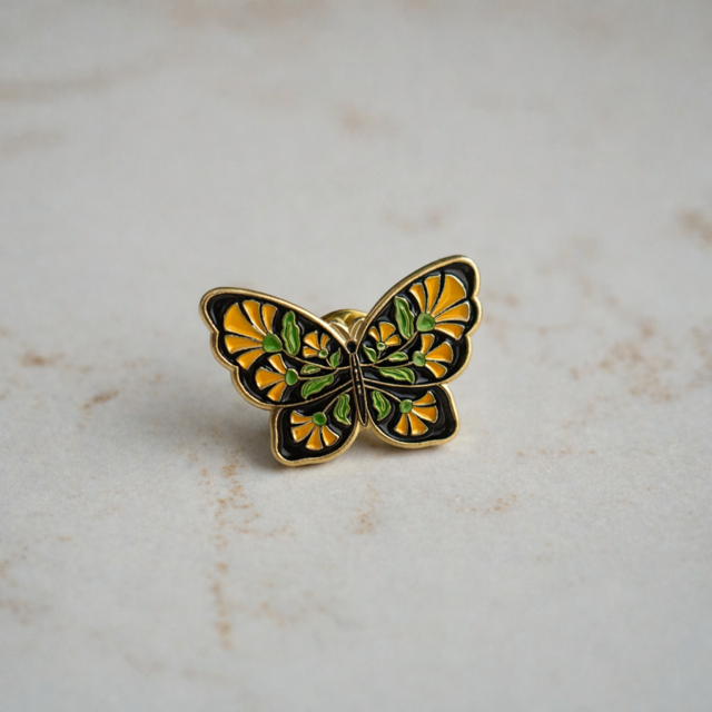 Broche Flora - vlinder