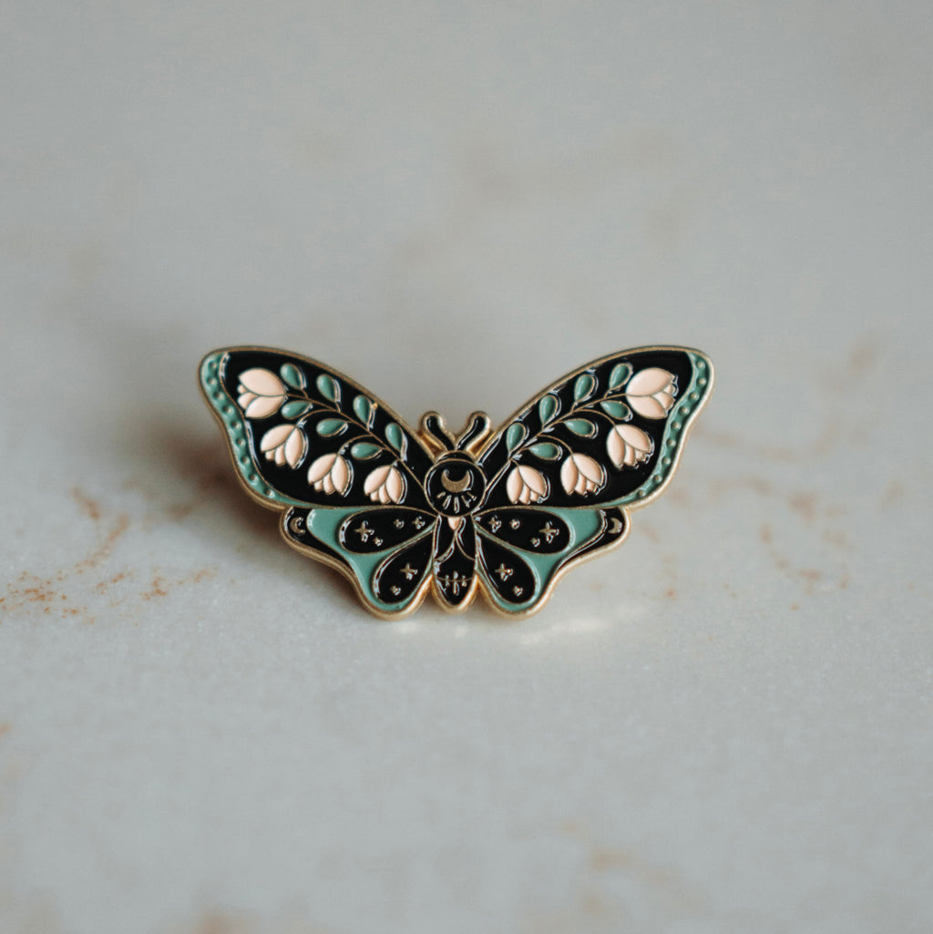 Broche Bibi - Enamel vlinder