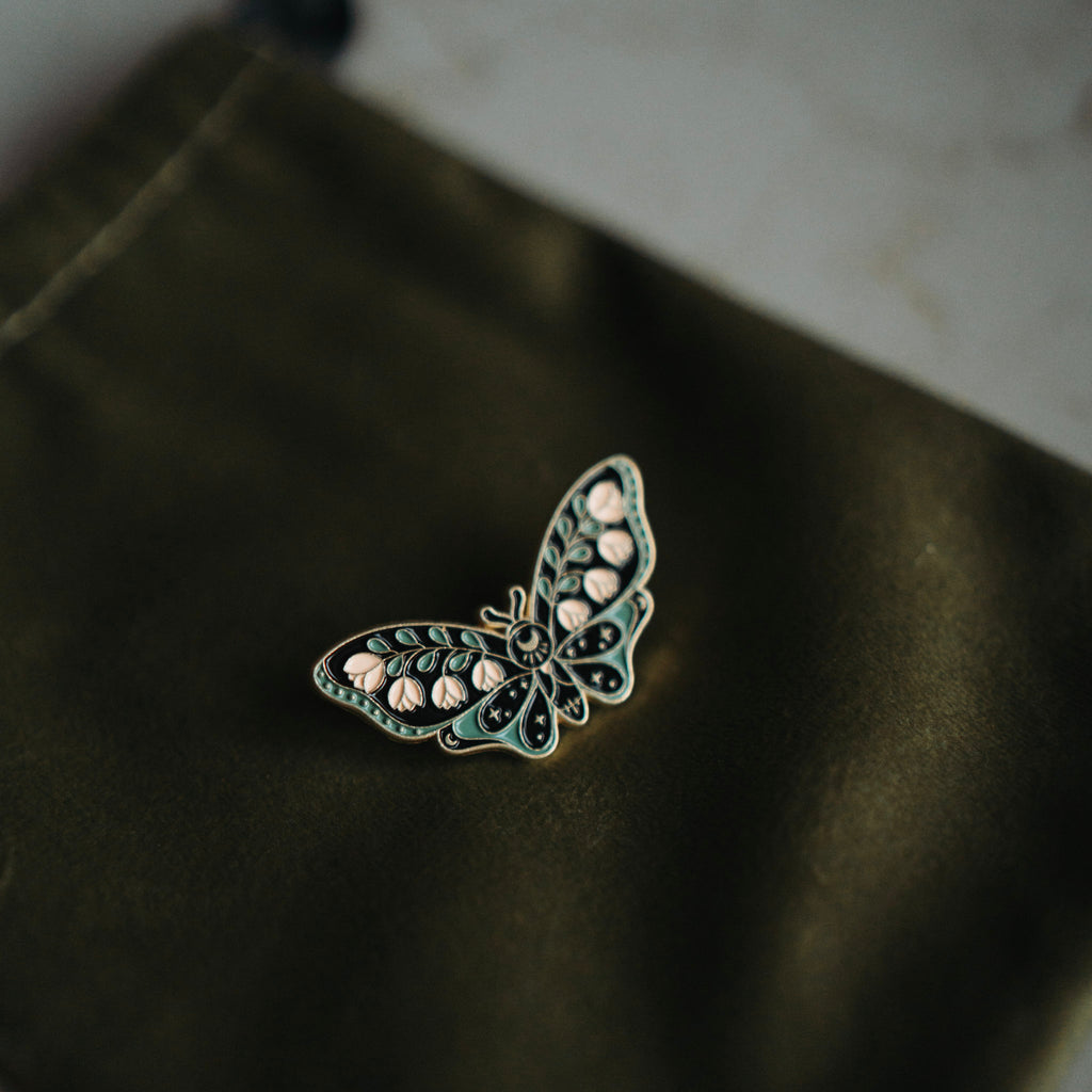 Broche Bibi - Enamel vlinder