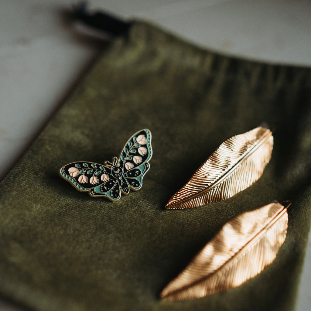 Broche Bibi - Enamel vlinder