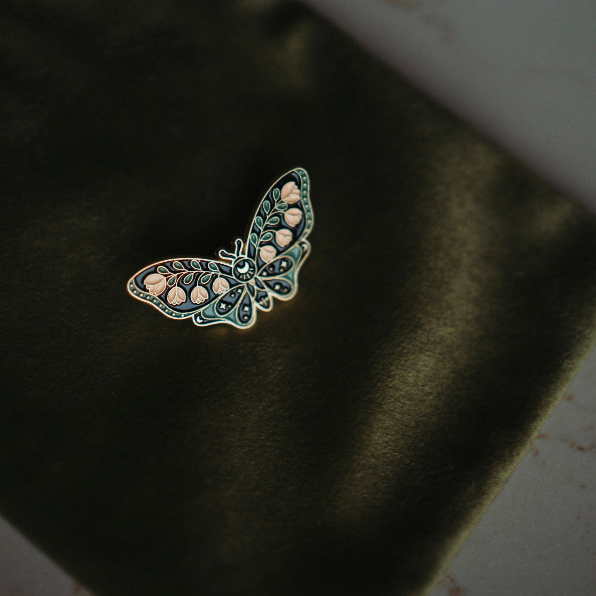 Broche Bibi - Enamel vlinder