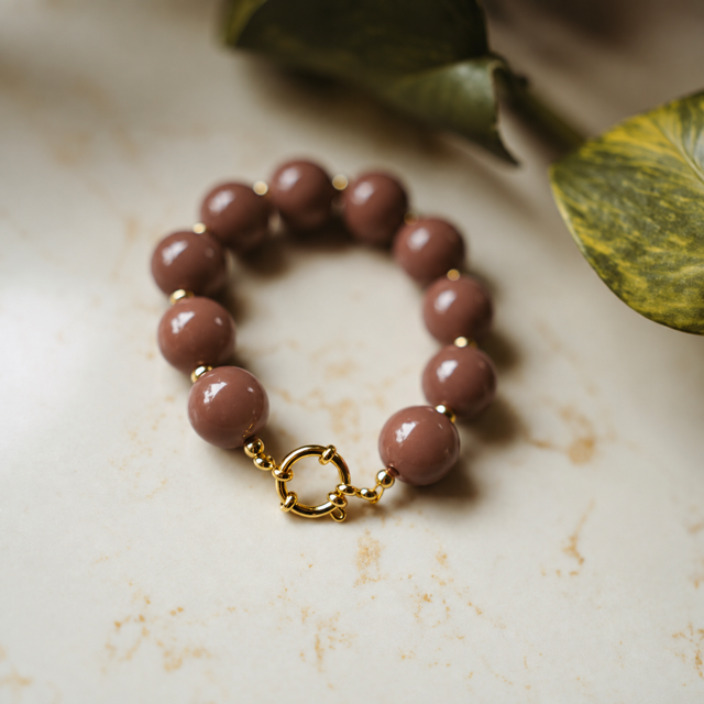 Armband Wiesje - Taupe