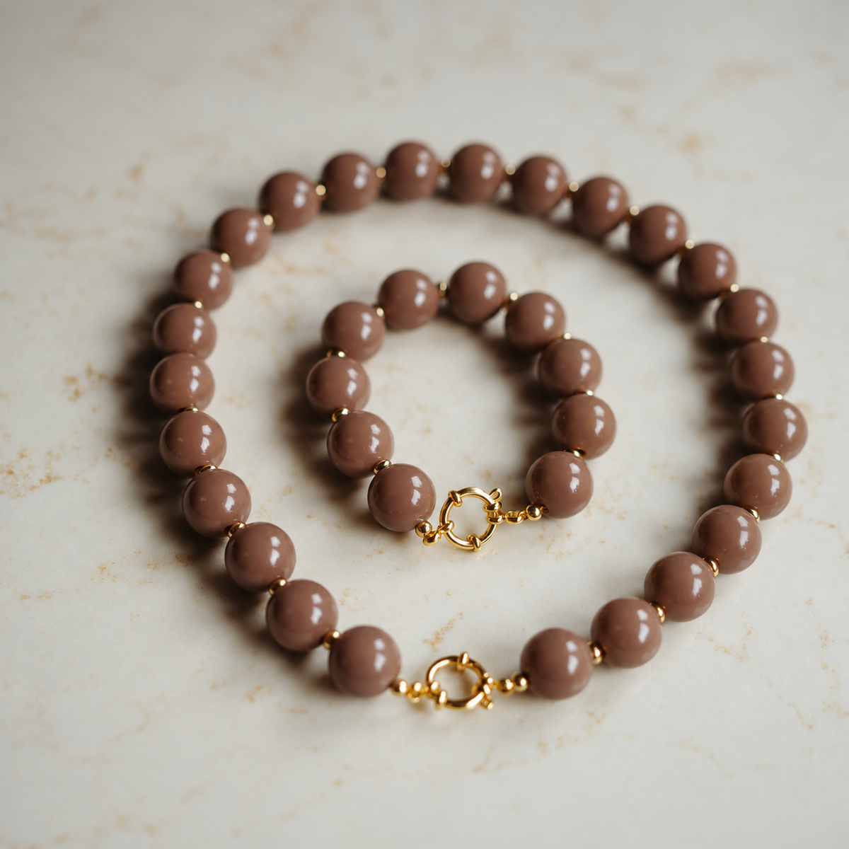 Armband Wiesje - Taupe
